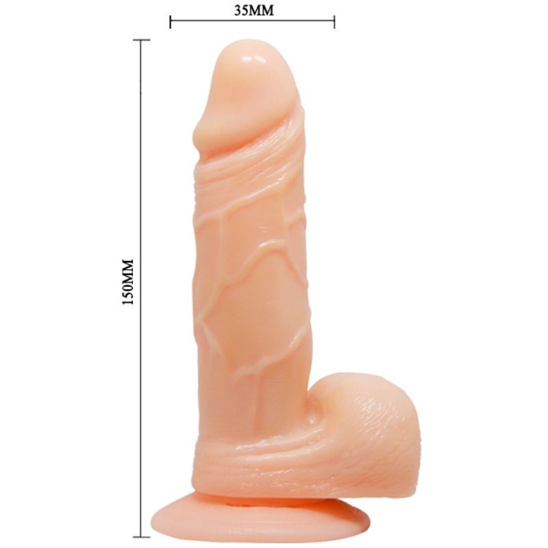 Baile - Gode Réaliste avec Ventouse - 15 cm