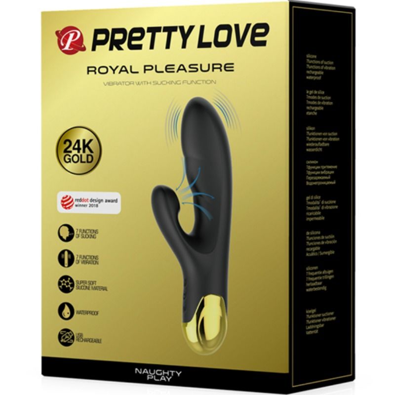 Stimulateur Smart Naughty Play Vibration et Aspiration - Pretty Love