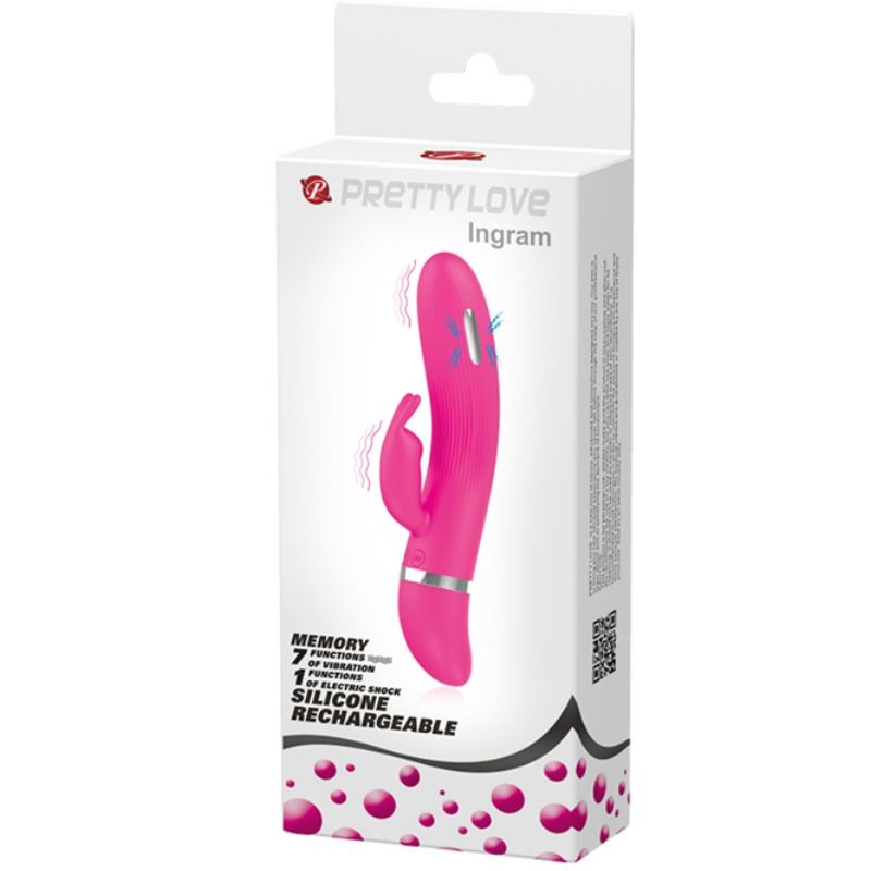 Vibromasseur Rabbit Flirtation Électrochoc - Pretty Love