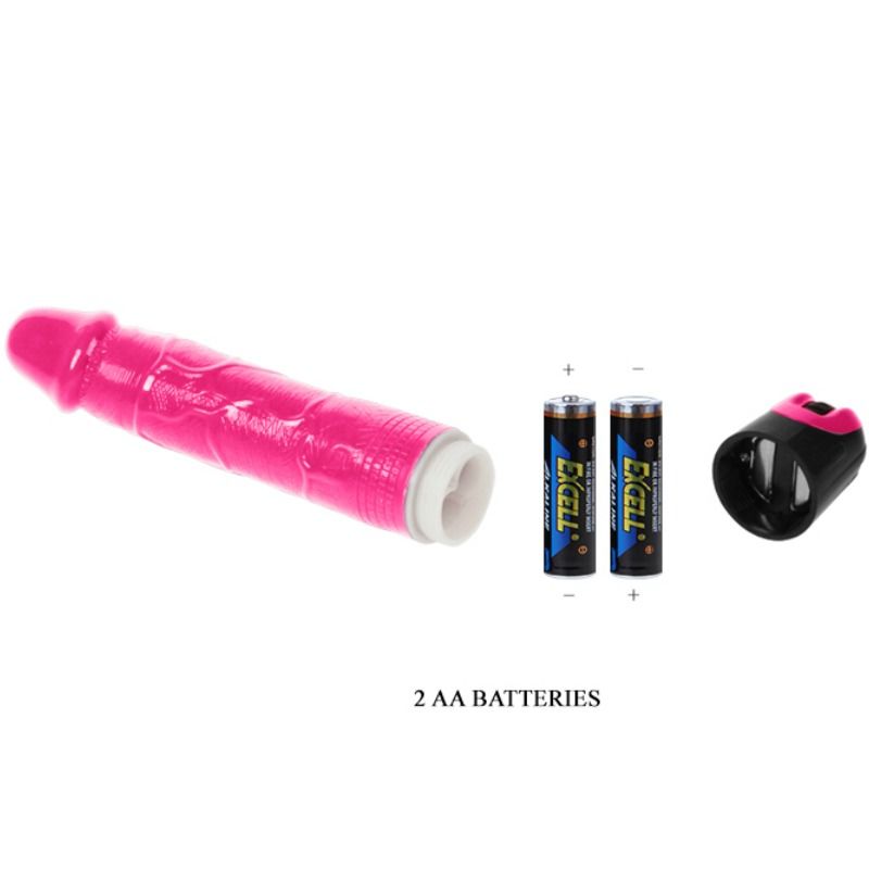 Baile - Vibromasseur Veiné Vibrant 24 cm - Rose