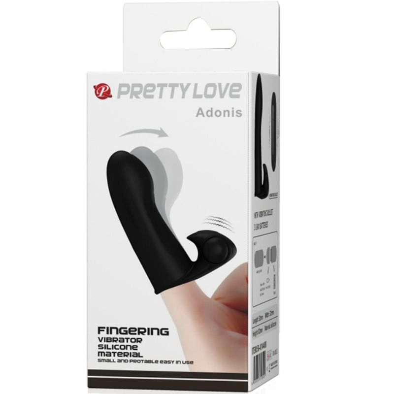 Doigt Vibrant Adonis Noir - Pretty Love