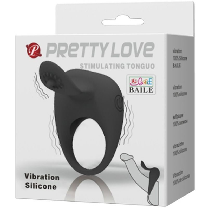 Anneau Vibrant avec Langue Pretty Love - Pretty Love