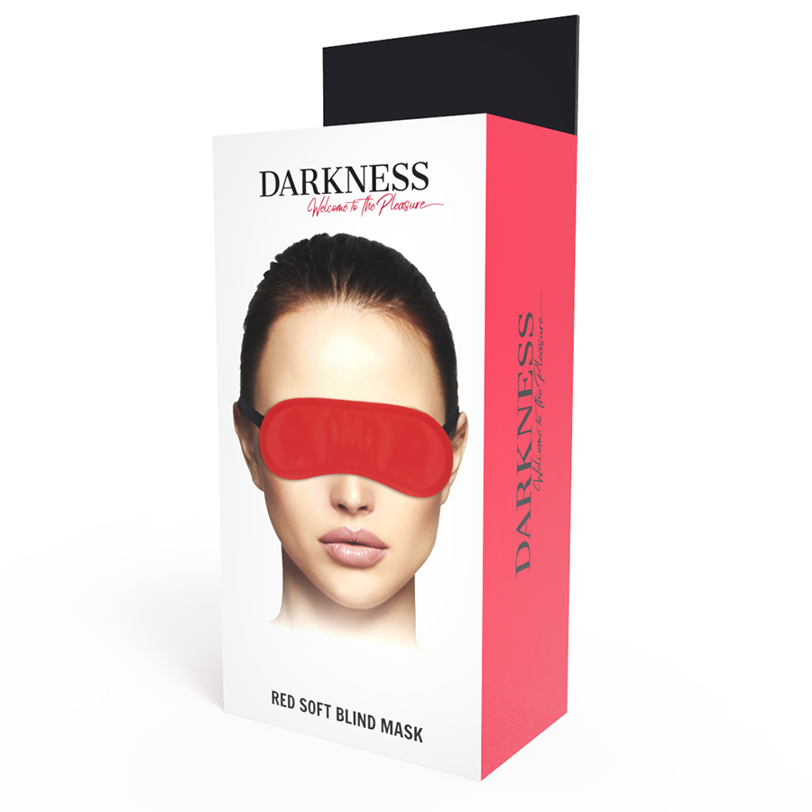 Darkness - Masque de sommeil en satin - Rouge