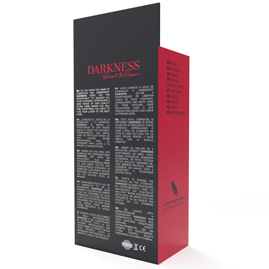 Darkness - Masque de sommeil en satin - Rouge