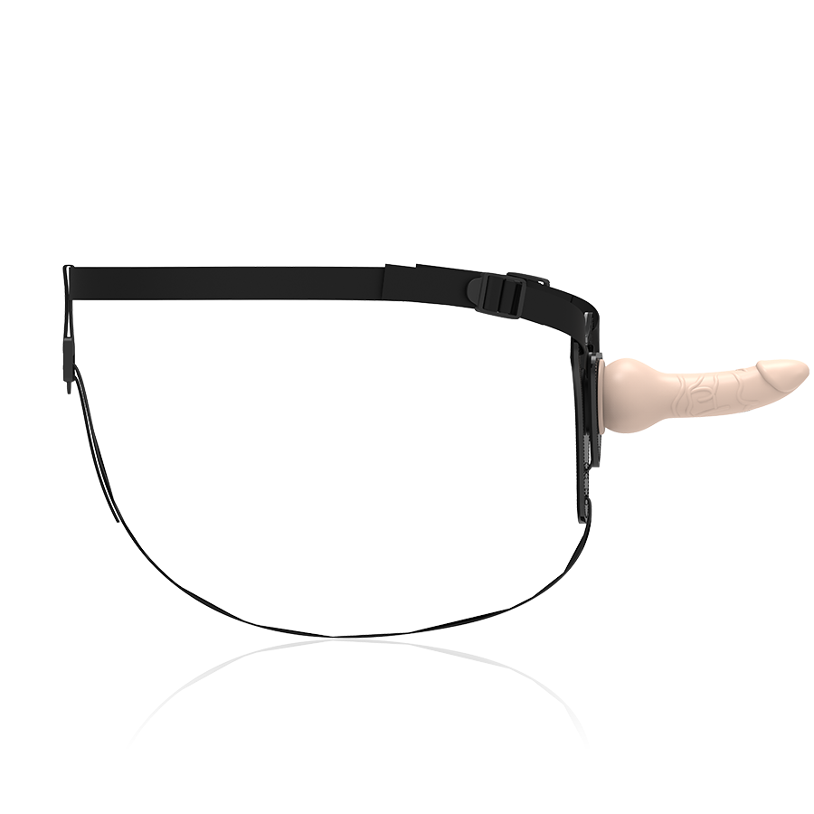 Fetish Submissive - Gode Ceinture Réaliste avec harnais Beige / 16 cm