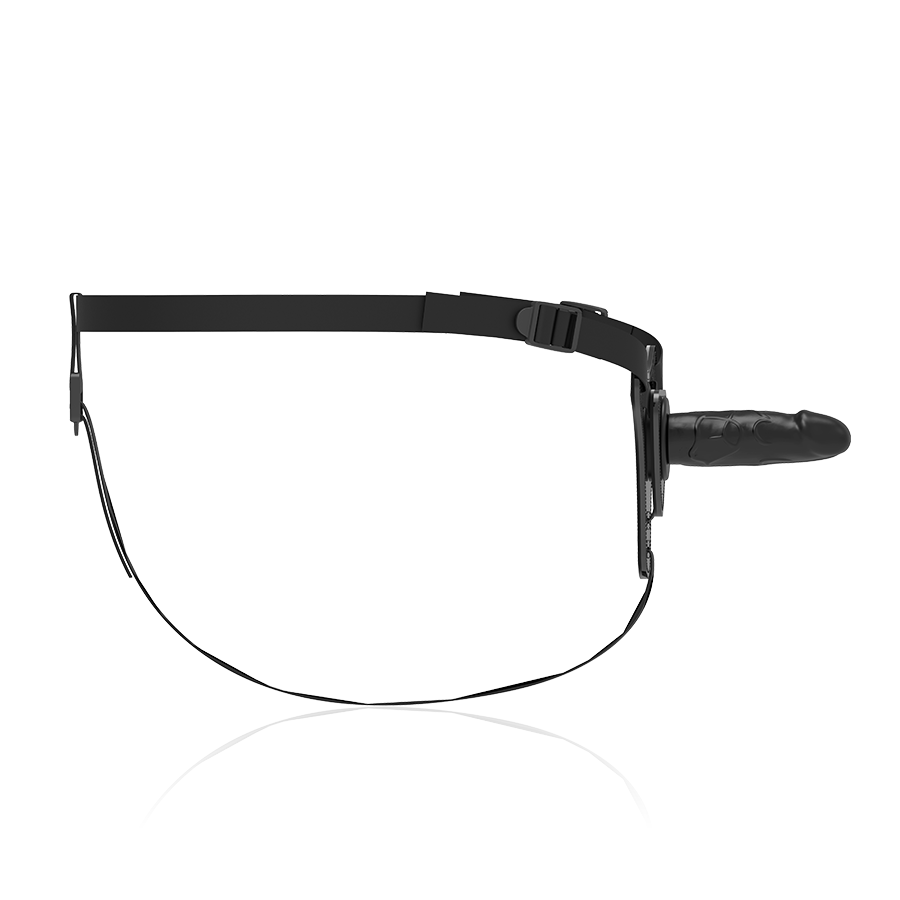 Fetish Submissive - Gode Ceinture Réaliste avec harnais Noir / 15 cm