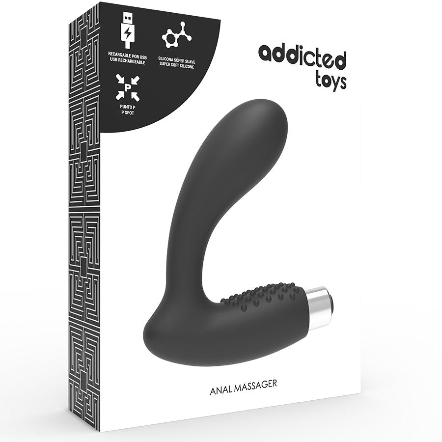 Vibromasseur Prostatique Rechargeable Modèle 5 Noir - Addicted