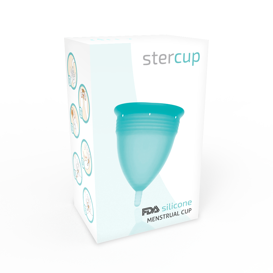 Stercup Cup Menstruelle silicone Taille L Bleu