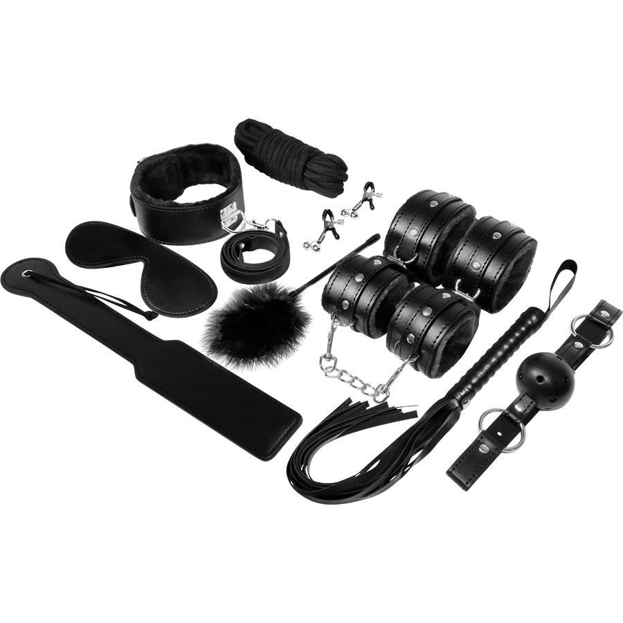 Kit BDSM Experience Série Noire 11 Pièces - Experience