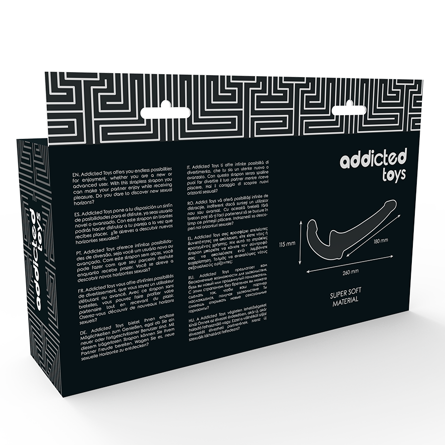 Gode Double Sans Harnais Stimulation Point G - Addicted Toys