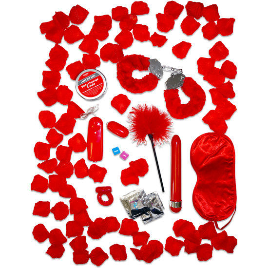 Coffret cadeau romance rouge Just For You - Toyjoy - TOYJOY