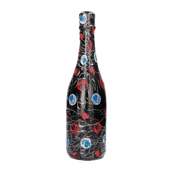 All Black – Gode fisting en forme de bouteille de champagne – 39,5 cm