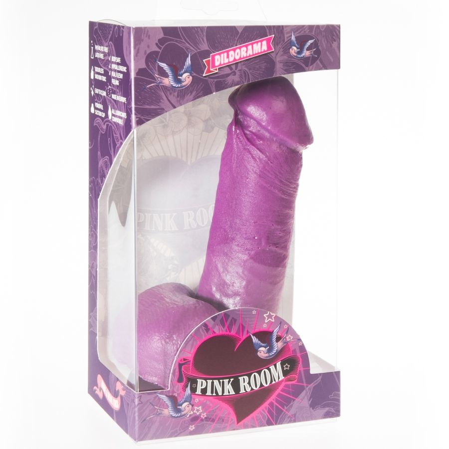 Pink Room - Dildo Ventouse Réaliste Violet / 16 cm