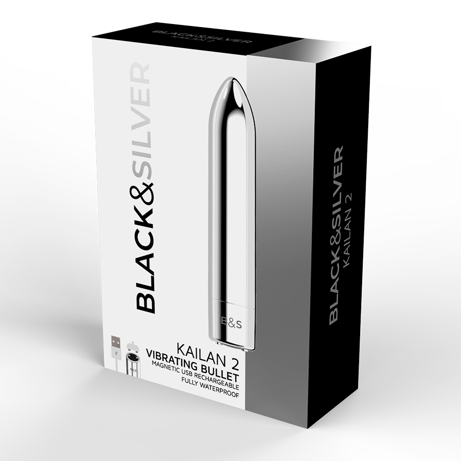 Stimulateur Balle Vibrante Kailan 2 Argenté - Black&Silver