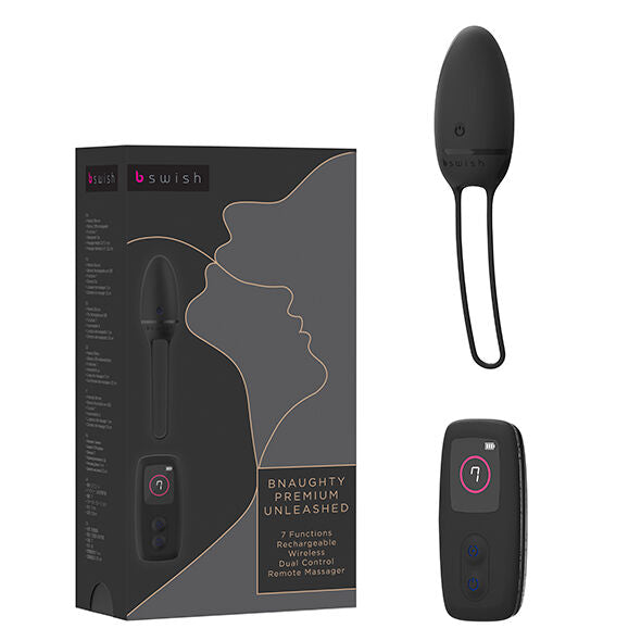 B Swish - Oeuf Vibrant Bnaughty Premium Unleashed - Noir