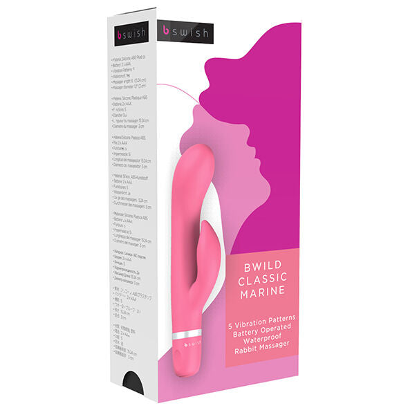 B Swish – Vibromasseur Rabbit Bwild Classic Marine - Rose