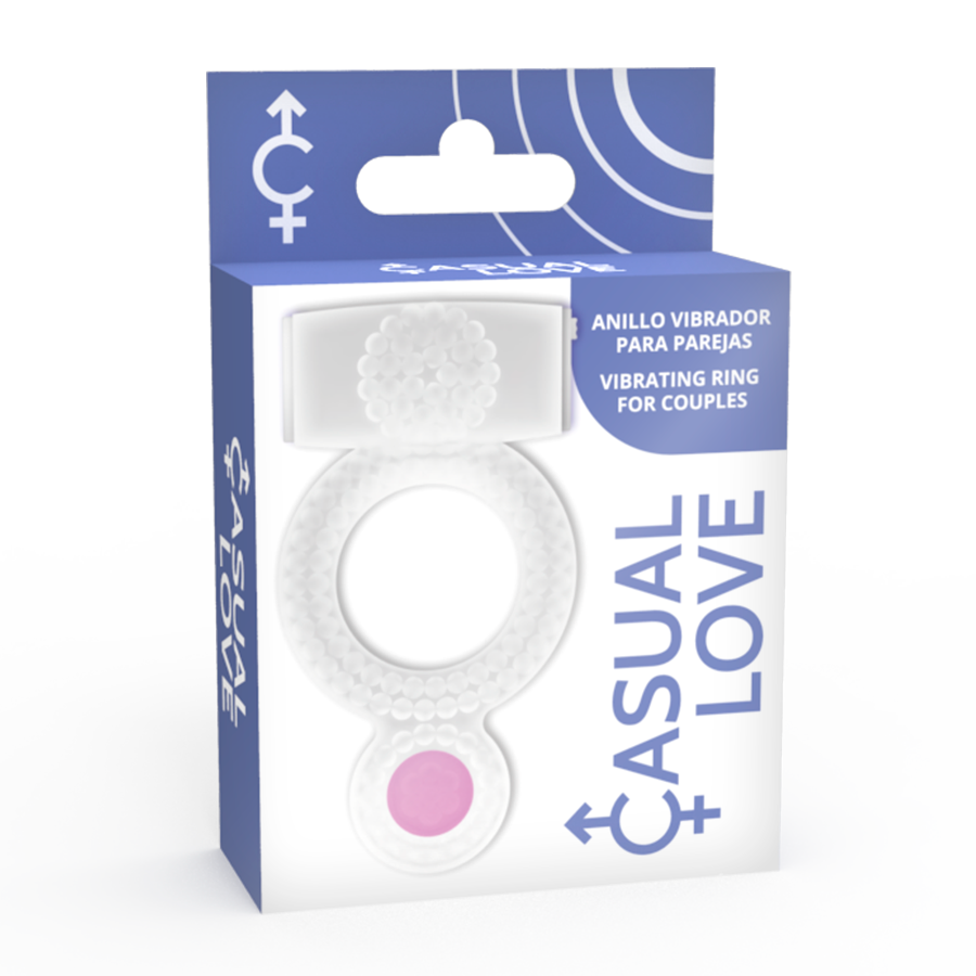 Anneau Vibrant Casual Love Bague Transparente Double Plaisir
