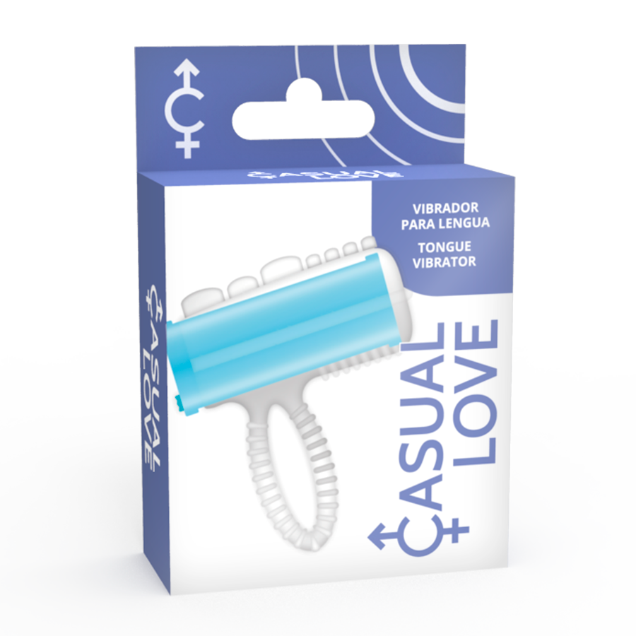 Anneau Vibrant Casual Love Ring Tongue Bleu - Casual Love