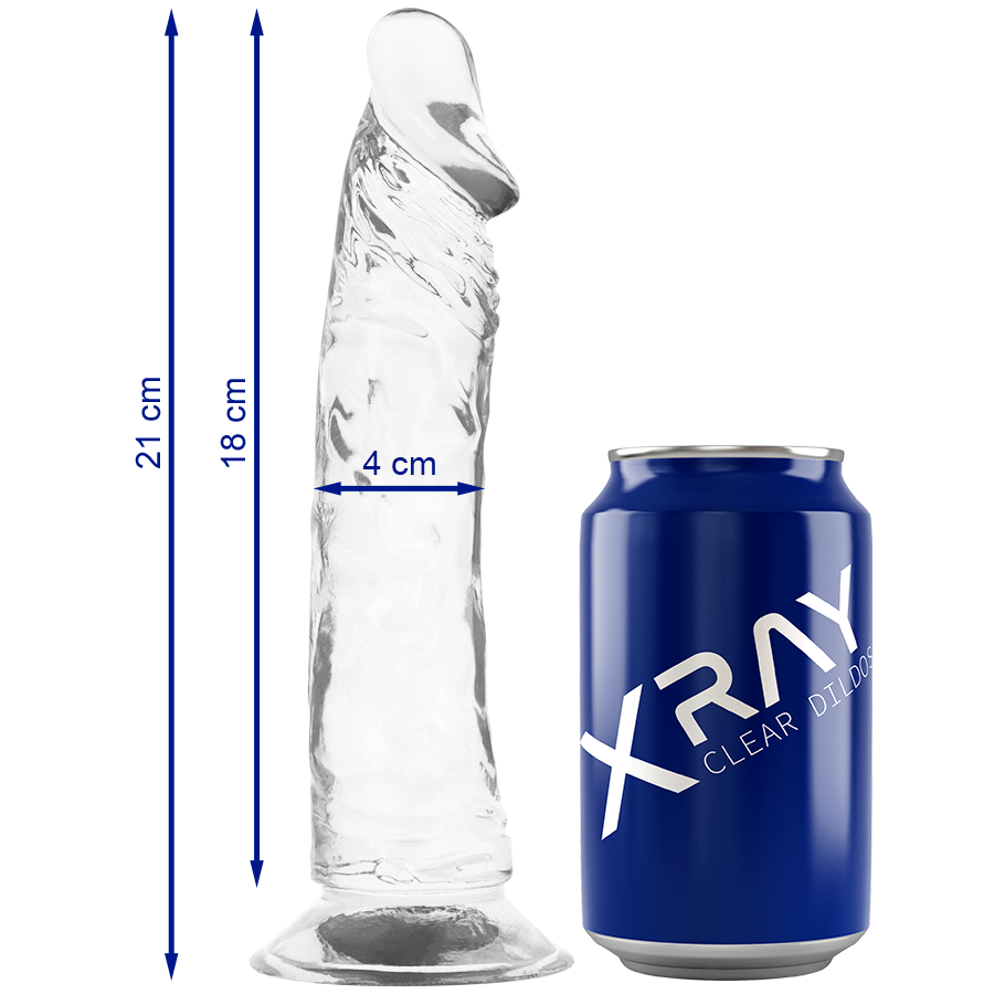 Gode Réaliste X Ray Clear Transparent 21cm - X Ray