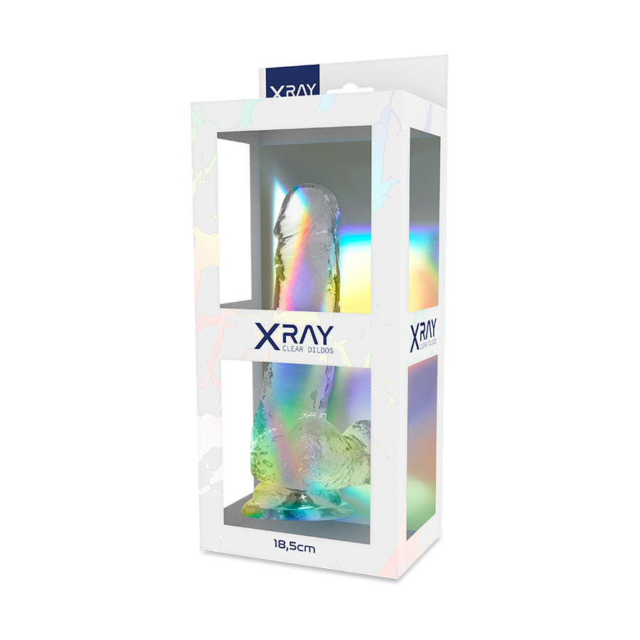 Gode Réaliste X Ray Clear Transparent 18.5 cm - X Ray