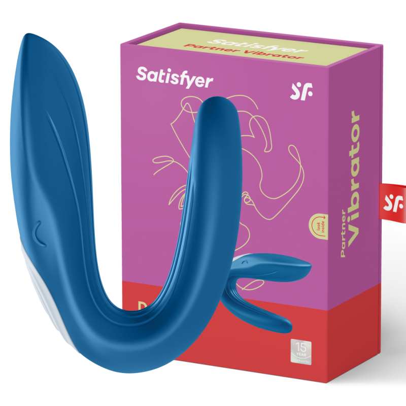 Vibromasseur Couple Double Whale Bleu - Satisfyer