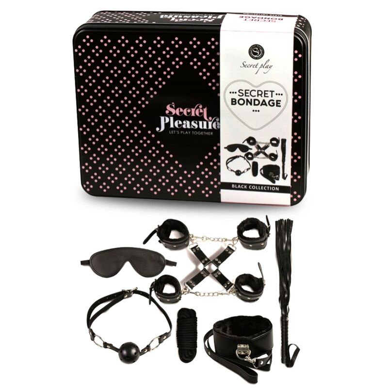 Secret Play - Coffret de Bondage Secret Pleasure - Noir