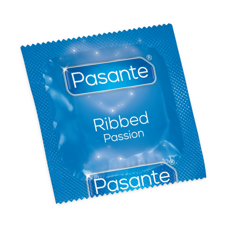 Préservatifs nervurés Ribbed Passion lot de 3 - Pasante - PASANTE