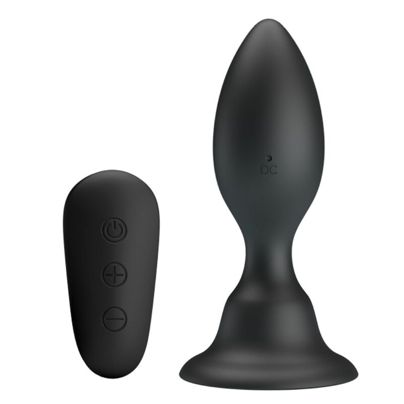 Mr Play - Plug Anal Vibrant avec Télécommande - Noir