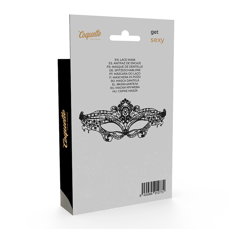 Masque Sensuel Coquette Chic Desire Dentelle Noire - Coquette
