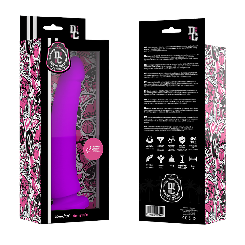Gode Réaliste XL Violet avec Ventouse 20cm - DELTACLUB