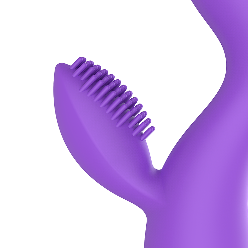 Vibromasseur double moteur Donna lilas et or - Womanvibe - WOMANVIBE