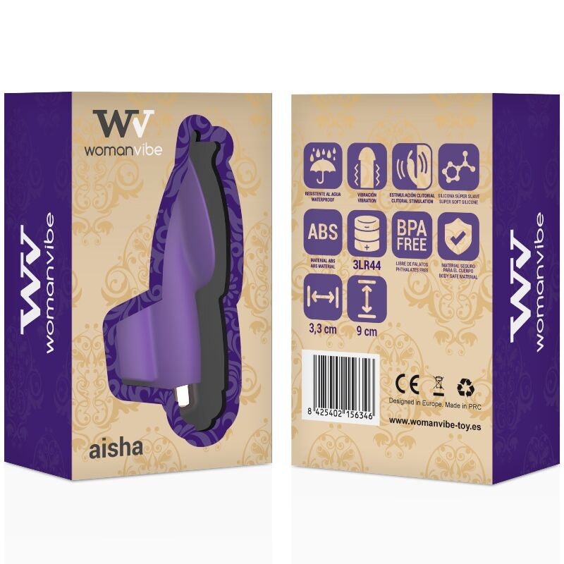 Stimulateur doigt en silicone Aisha - Womanvibe - WOMANVIBE