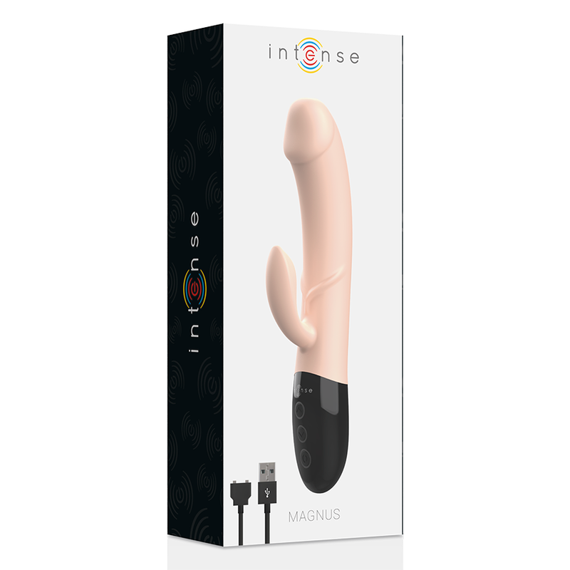 Vibromasseur Magnus Dual Naturel Rechargeable - Intense