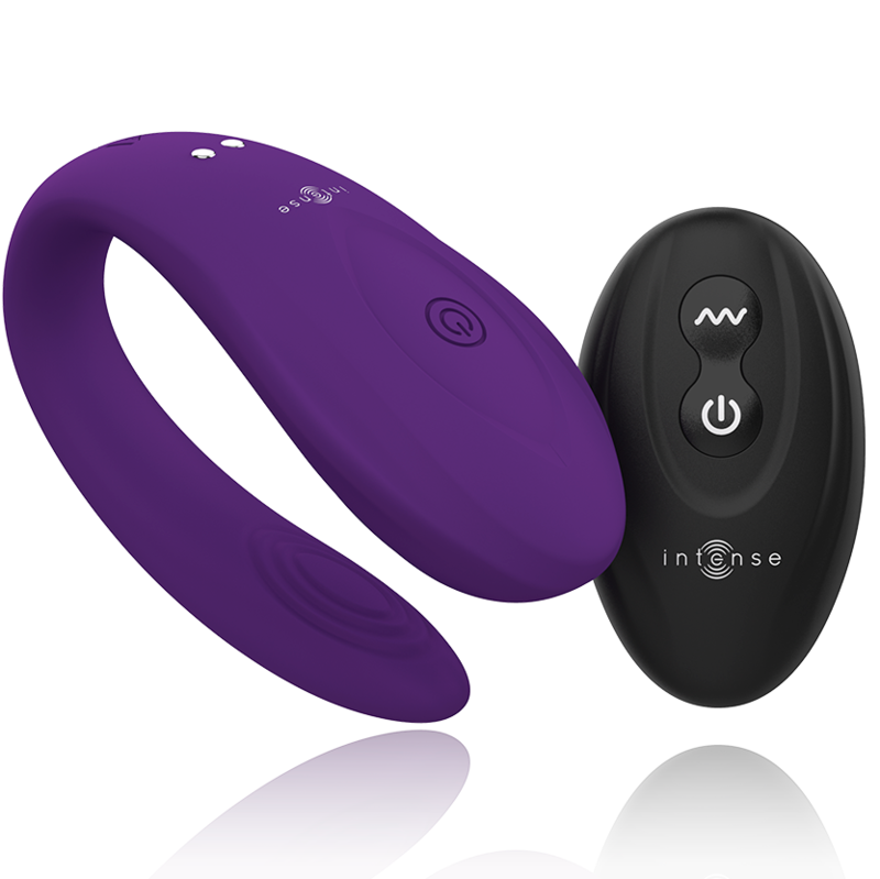 Vibromasseur Couple Bruno Télécommandé Lilas - Intense